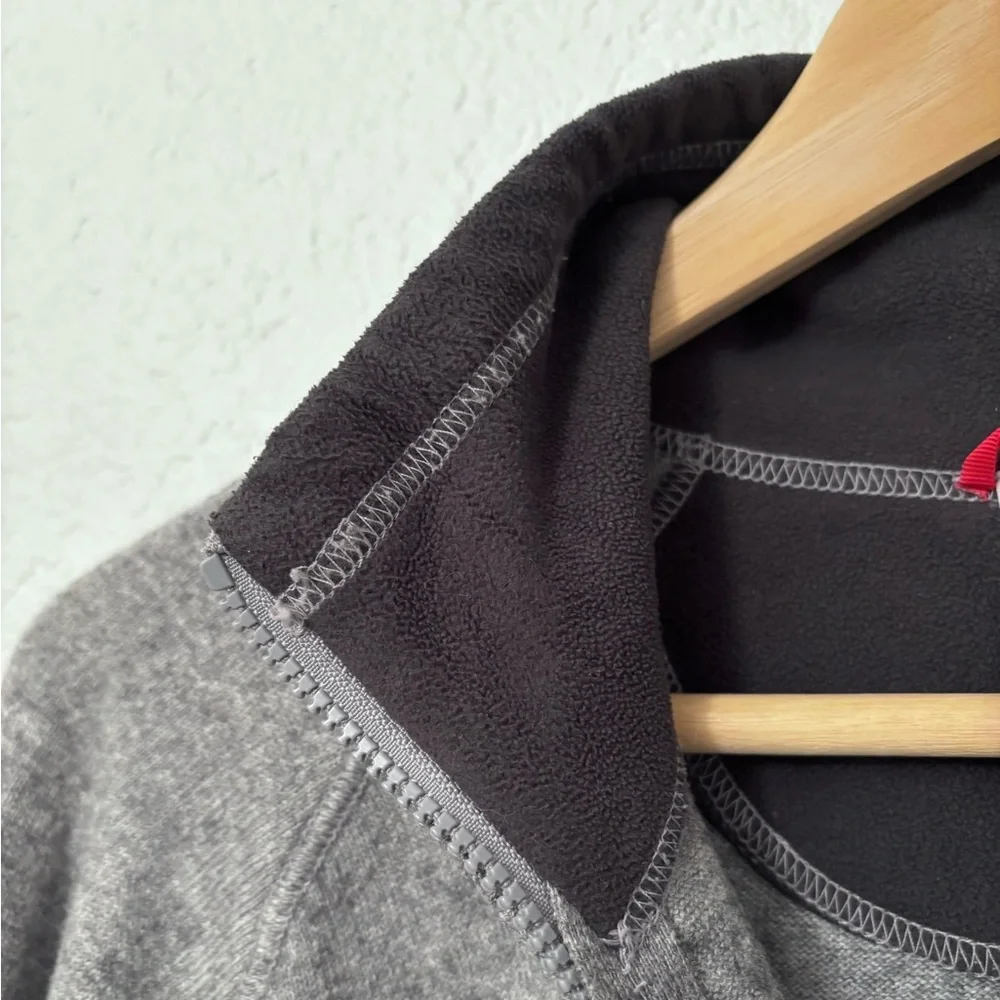 The North Face Wool Sweater Men’s Medium Heather Gray Quarter Zip